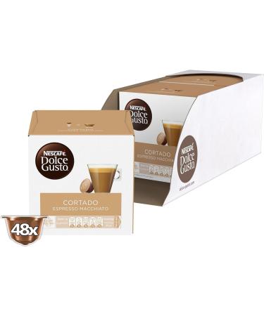Nescafe Dolce Gusto Espresso Machiato Cortado Coffee Capsules (48 capsules 48 cups) - Buy Online on GoSupps.com