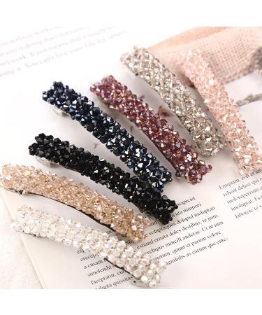 Nifocc Rhinestone Hair Clips - Stylish Rectangle Hair Claw Set for Women & Girls - 4 Pcs Hair Styling Accessories - Buy Online on GoSupps.com
