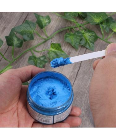 Lurrose Hair Color Wax Easy Cleaning Matte Hairstyle Coloring Material Disposable Hair Ashes for Halloween Party Graduation (Blue) - Buy Online on GoSupps.com