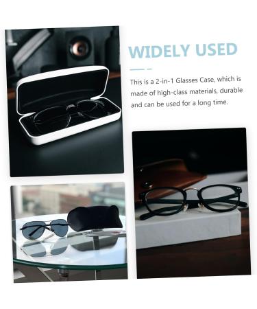 Solustre Double-Lodged Glasses Case & Lens Travel Set | Premium Leather PU Travel Accessories for Lenses - Buy Online on GoSupps.com