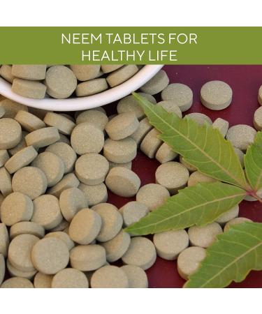 Grenera Neem Tablets - Pure Neem Leaf Kosher & Halal Certified Supplement | 240 Tablets - Buy Online on GoSupps.com