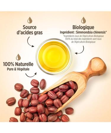  Plan te au Naturel JOJOBA Organic Oil 250 ml - Cosmos Organic - Plan te au Naturel - Pure Natural and Cold Pressed - Hair Body Skin - Buy Online on GoSupps.com