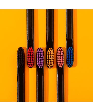 ROCS Adult Toothbrushes - Medium Black Edition | Premium Oral Care | International Shipping Available - Buy Online on GoSupps.com