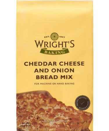 wright's | cheddar and onion bread mix (500g X 5) | Simply Add Oil and Water | For Machine or Hand Baking | Suitable for Vegetarians - Buy Online on GoSupps.com