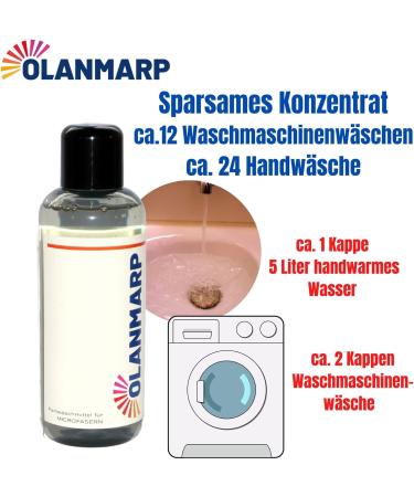 Olanmarp Delicate Detergent Concentrate Microfibre - Liquid Detergent for Hand Wash + Machine Wash (240 ml without Laundry Net) 240 ml (Pack of 1) Without laundry net - Buy Online on GoSupps.com