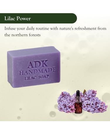 Adirondack Natural Lilac Soap Bar - 16 oz Handmade Organic Vegan Moisturizer for Dry Sensitive Skin - Perfect for Men Women & Babies - Buy Online on GoSupps.com