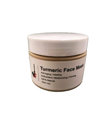Turmeric Face Mask for Sensitive & Normal Skin by Mandana-100% Natural-Assist in Anti-Aging Antioxidant Moisturizing Firming for Brighter Skin For Men & Women. 150ML/ 5OZ
