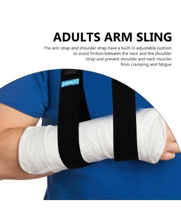 Buy Healifty Broken Arm Sling - Adjustable Shoulder & Elbow Support Brace for Fractured Arms - Comfortable Cotton Immobilizer for Right & Left Arm - 180x6x0.8cm - Buy Online on GoSupps.com