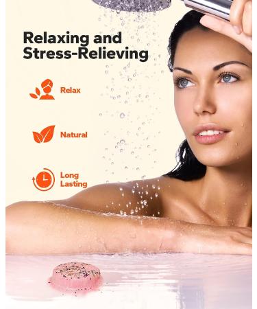 Meto Shower Steamers Aromatherapy Bath Bombs with Essential Oils - Rose, Eucalyptus, Lavender, Mint - Self Care & Anxiety Relief - Birthday Gifts - 4 Count - Buy Online on GoSupps.com