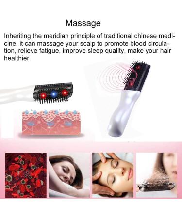 Buy 2-in-1 Electrical Head Massager Comb & Scalp Massage Brush - Anti-Hair Loss Vibration Hairbrush for Women & Men International Shipping Available - Buy Online on GoSupps.com