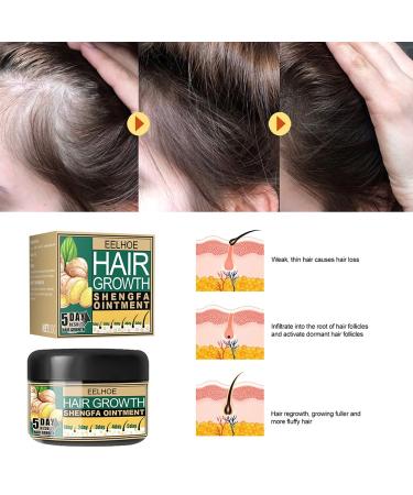 Ginger Hair Growth Ointment - Hair Regrowth Serum for Hair Loss Treatment - Scalp Massage Essence Cream - 30g/1 OZ Sample - Buy Online on GoSupps.com