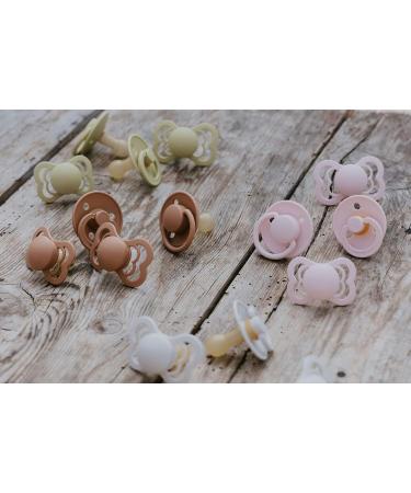 BIBS De Lux Collection Pacifiers | BPA-Free Baby Soothers Made in Denmark | Earth/Meadow Color | Set of 2 | Size 6-18 Months - Buy Online on GoSupps.com