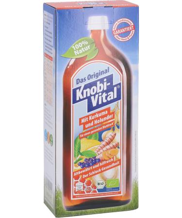 KNOBIVITAL Organic Turmeric & Elderberry 960ml - Boost Immunity & Wellness | Buy Internationally - Buy Online on GoSupps.com