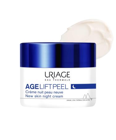 Uriage Age Lift Peel Night Cream New Skin 50ml - 3.6% AHA & Hyaluronic Acid - Smoothes, Plumps and Firms the Skin - Rich and Creamy Texture - Suitable for Sensitive Skin