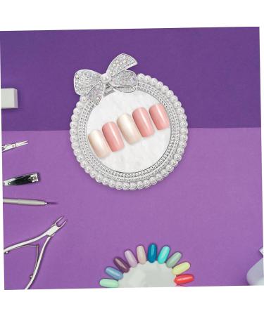 Plateau pour Vernis Ongles Palette de M lange Ronde Perles Immitation pour Nail Art Blanc - Buy Online on GoSupps.com