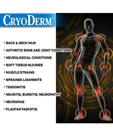 CryoDerm 4 oz Cold Therapy Gel - Fast-Acting Pain Relief for Muscle Aches and Inflammation - Buy Online on GoSupps.com