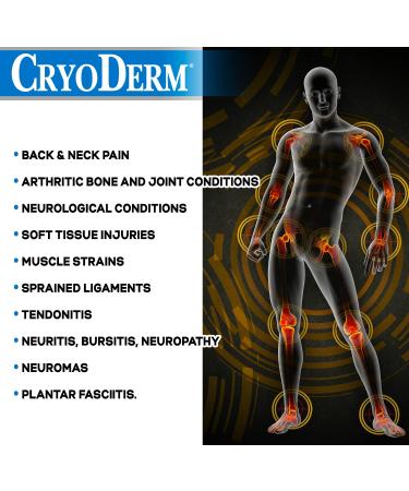 CryoDerm 4 oz Cold Therapy Gel - Fast Relief for Pain and Swelling - Buy Online on GoSupps.com