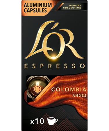 L'Or Espresso Coffee - 100 Capsules Colombia Intensity 8 - Nespresso * compatible (pack of 10 x 10) - Buy Online on GoSupps.com
