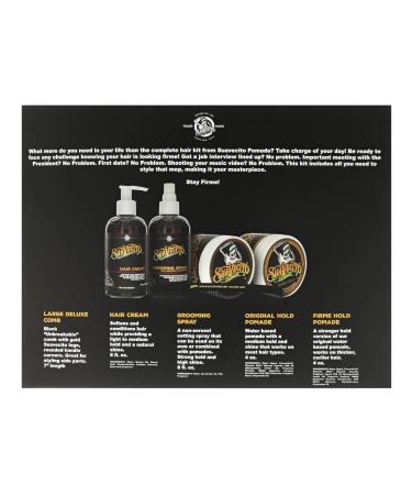 Suavecito Men s 5 PC Hair Kit - Strong Hold Pomade Hair Cream & Grooming Spray | International Shipping - Buy Online on GoSupps.com
