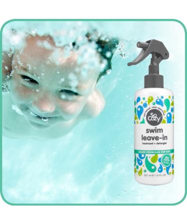 SoCozy Swim Leave-In Treatment & Conditioner with Activated Charcoal - 8oz, Loco Lime Scent, Protects & Repairs Hair from Pool Chemicals, Saltwater & Sun - Buy Online on GoSupps.com