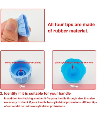 Hydrafacial Replacement Tips Blue Silicone Vortex Beauty Tips For Water Peel Aqua Peel Hydrofacial Parts Silicone 4 Pcs For Elitzia ETLB245 Or ET89 ETLB248 Beauty Machine Blue Silicone 4Pcs - Buy Online on GoSupps.com