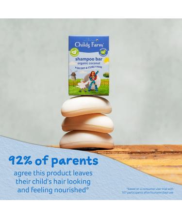 Childs Farm Organic Coconut Kids Shampoo Bar 60g for Dry, Curly & Coily Hair - Buy Online on GoSupps.com