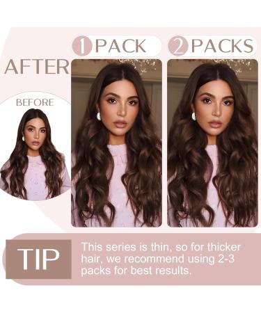 22 inch SEGO One Piece Clip in Human Hair Extension #4 Medium Brown Straight (55g) - Buy Online on GoSupps.com