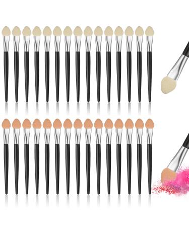 30 pieces of eyeshadow brush eyeshadow make-up brush reusable eyeshadow applicator brusht portable sponge eyeshadow brush washable double-sided eye make-up brush for women girls - Buy Online on GoSupps.com