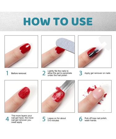 Magic Gel Nail Polish Remover - Quick, Efficient & Gentle on Nails | Professional Manicure Salon at Home | Perfect Gift for Women and Girls - Green2 - Buy Online on GoSupps.com