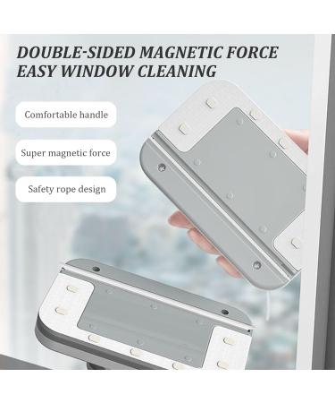 Squeegees Magnetic Window Cleaner Double Sided Magnetic Windshield Cleaner with Scraper Magnetic Glass Cleaner with Handle & Safe Rope for High-Rise Cleaning Windows Thickness 0.1"- 0.3 - Buy Online on GoSupps.com