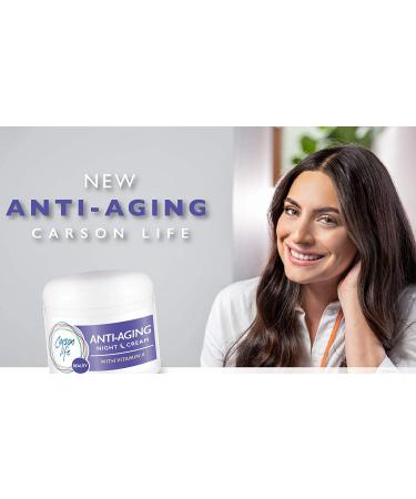 CARSON LIFE Day & Night Kit - Collagen Beauty Cream with Vitamin E - Anti Aging Night Cream - 4 oz - Rejuvenate Skin, Prevent Wrinkles - Made in USA - Buy Online on GoSupps.com