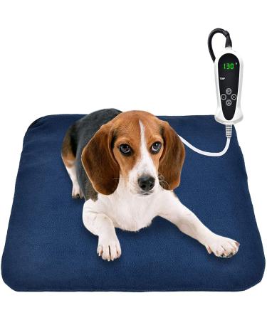 Pet Heating Pad, Electric Heating Pad for Dogs and Cats Indoor Warming Mat with Auto Power Off M:18" x 18"