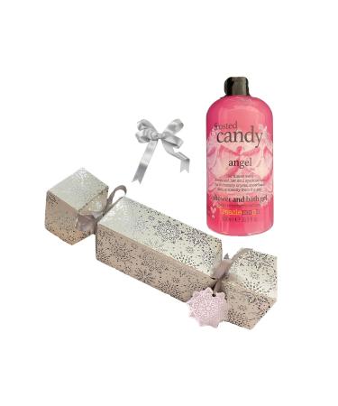 Treaclemoon Limited Edition Frosted Candy Angel Shower & Bath Gel with a Cracker Gift Box. Present for Friend Sister Neice Mum Teacher Colleague or Neighbour.