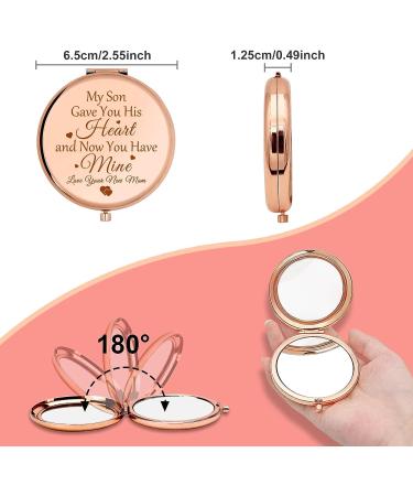 Daughter in Law Wedding Gift Compact Makeup Mirror - Mother & Father in Law Appreciation Gift | Bridal Shower, Birthday, Stepdaughter Personal Mirror - Buy Online on GoSupps.com