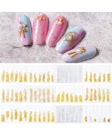 wpOP59NE 1 Pack of Nail Art Rivet Hollow Metal Mixed Star Heart Triangle Rivet DIY Nail Art Decals Manicure Decor Beauty Care MD-10 - Buy Online on GoSupps.com