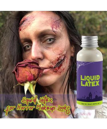  Mppchhn Latex Liquid Makeup | 50ml Cosmetics Latex Liquid - Creative Supplies Scars Artists Makeup Artists Photography Models Body Painting Cosplay Theater Students - Buy Online on GoSupps.com