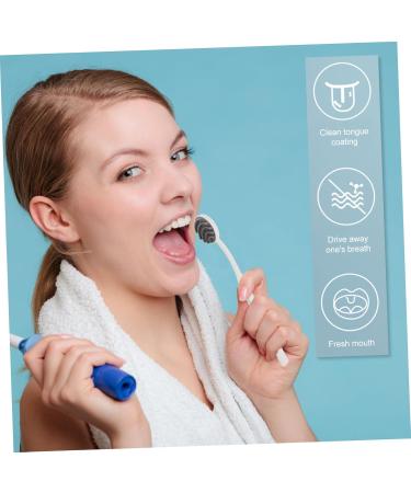 Minkissy Tongue Cleaning Brush Set - Silicone Tongue Scraper & Spatula for Adults | Portable Mouth Cleaning Tools in 4 Colors | 18.5x3.5cm - 4pcs - Buy Online on GoSupps.com