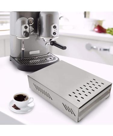 Emoshayoga Commercial Use Coffee Bucket Box with Rod Knock Container Drawer Type for Home Kitchen Accessory(Silver) - Buy Online on GoSupps.com