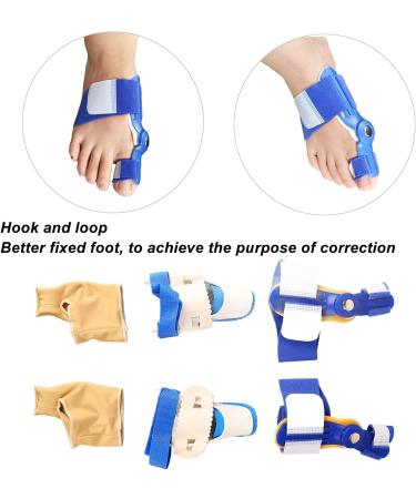 Bunion Corrector Set - Toe Straightener for Women and Men - Comfortable, Adjustable, Portable Toe Separator - Day Night Support for Foot Problems - Buy Online on GoSupps.com