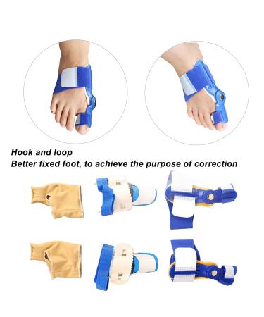 Adjustable Day Night Toe Corrector Set for Bunion Relief - Big Toe Straightener for Toe Valgus Correction - Buy Online on GoSupps.com