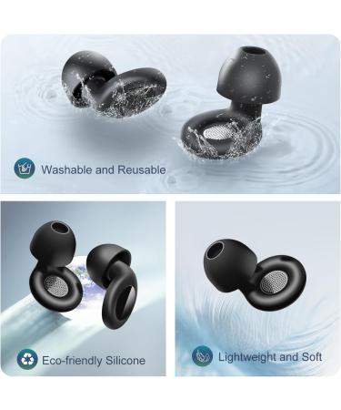 Ear Plugs for Sleeping Noise Cancelling 30dB Noise Reusable Silicone Earplugs with 8 Ear Tips for Hearing Protection Sleep Deep Focus Work Concert Travel Noise Sensitivity - Buy Online on GoSupps.com
