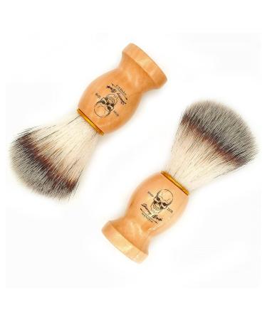 Menesia Skull Shaving Brush with Wood Handle | Men's Shave Cream & Soap Brush - Buy Online on GoSupps.com