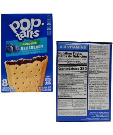 Variety Bundle of 3 Boxes Unfrosted Pop Tarts: Flavors are Blueberry  Brown Sugar Cinnamon  and Strawberry plus Brightest Place Clean Up Cloth - Buy Online on GoSupps.com