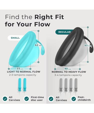 Ecoblossom Complete Menstrual Disc Kit - Reusable Small & Large Discs Sterilizer Wash Lube & Applicator - Eco-Friendly Period Solutions - Buy Online on GoSupps.com