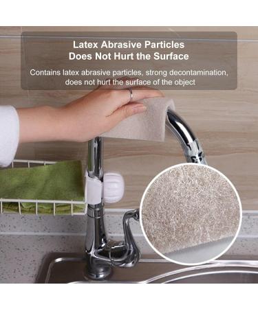 AZSUL Kitchen Sponge Multipurpose Odor-Resistant Scrubbing Sponge Pack | Natural Cleaning Sponges for Household Safely Cleans All Hard Surfaces in Kitchen and Bathroom 4pcs - Buy Online on GoSupps.com