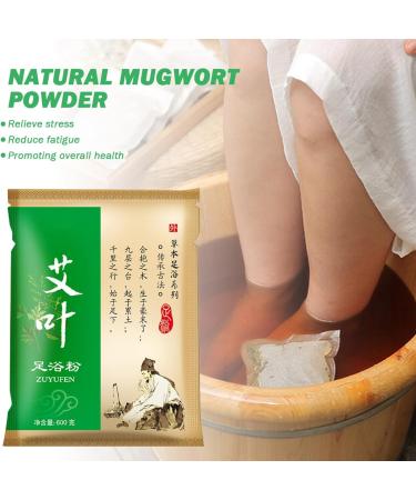 Detox Foot Soak 100 Bags/Set Natural Mugwort Powder Foot Spa Soak Disposable Portabe Herbal Foot Soak for Home Travel Spa - Buy Online on GoSupps.com