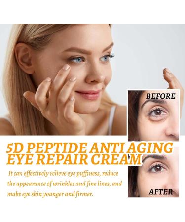 Cr me contour des yeux anti-rides aux peptides 5D une cr me contour des yeux anti- ge aux peptides lisse les ridules et hydrate en profondeur. Convient tous les types de peau. 2PCS - Buy Online on GoSupps.com