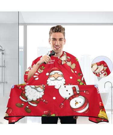 Waterproof Barber Cape - Christmas Santa & Bear Cheetah Haircut Bib for Men & Women | Unisex Hair Cutting Cape  - Buy Online on GoSupps.com