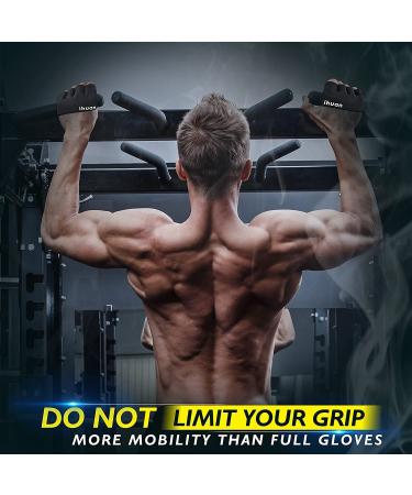 iHuan Weight Lifting Gloves - Callus Spot Protection for Men & Women | Ideal for Weightlifting, Exercise, Training, Fitness - Black (Small) - Buy Online on GoSupps.com