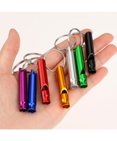 14 Piece Aluminum Survival Whistle Set - Emergency Signal Pipe for Camping Hiking & Dog Training - Buy Online on GoSupps.com